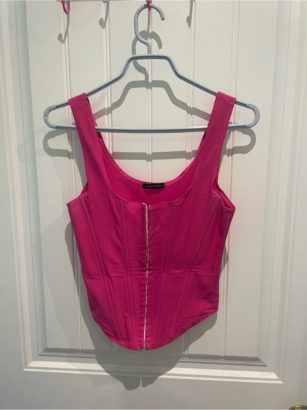 Bold Hot Pink Corset Camisole